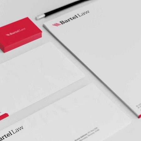 Bartel Law custom stationery design by Squaredots Australia