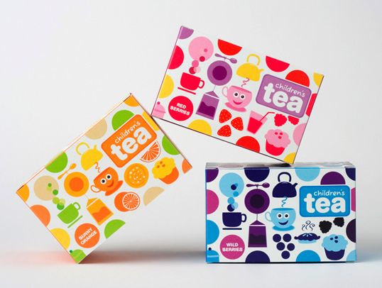 colourful_tea_label Fun Tea Label Design