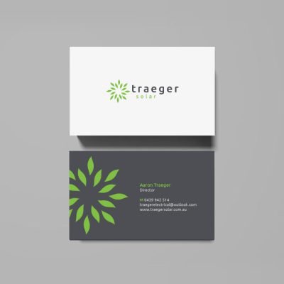 Traeger Solar is a solar services provider located in Australia. Brand created by Squaredots Australia.