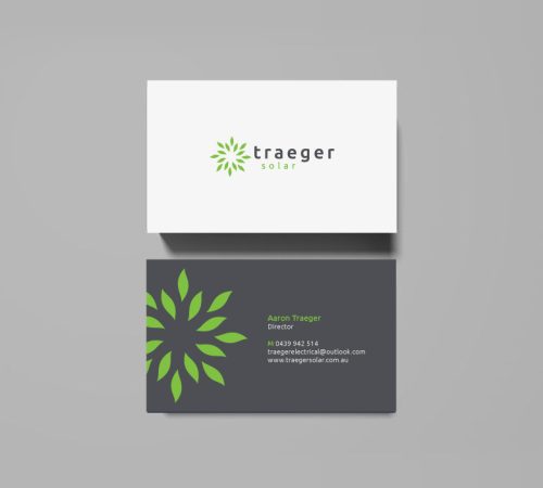 Traeger Solar is a solar services provider located in Australia. Brand created by Squaredots Australia.