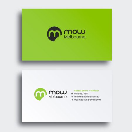 brand identity design services, a business card design