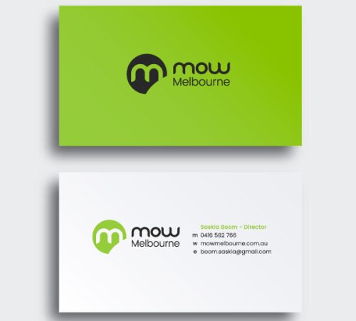 brand identity design services, a business card design