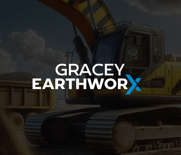 gracey earthworx logo design