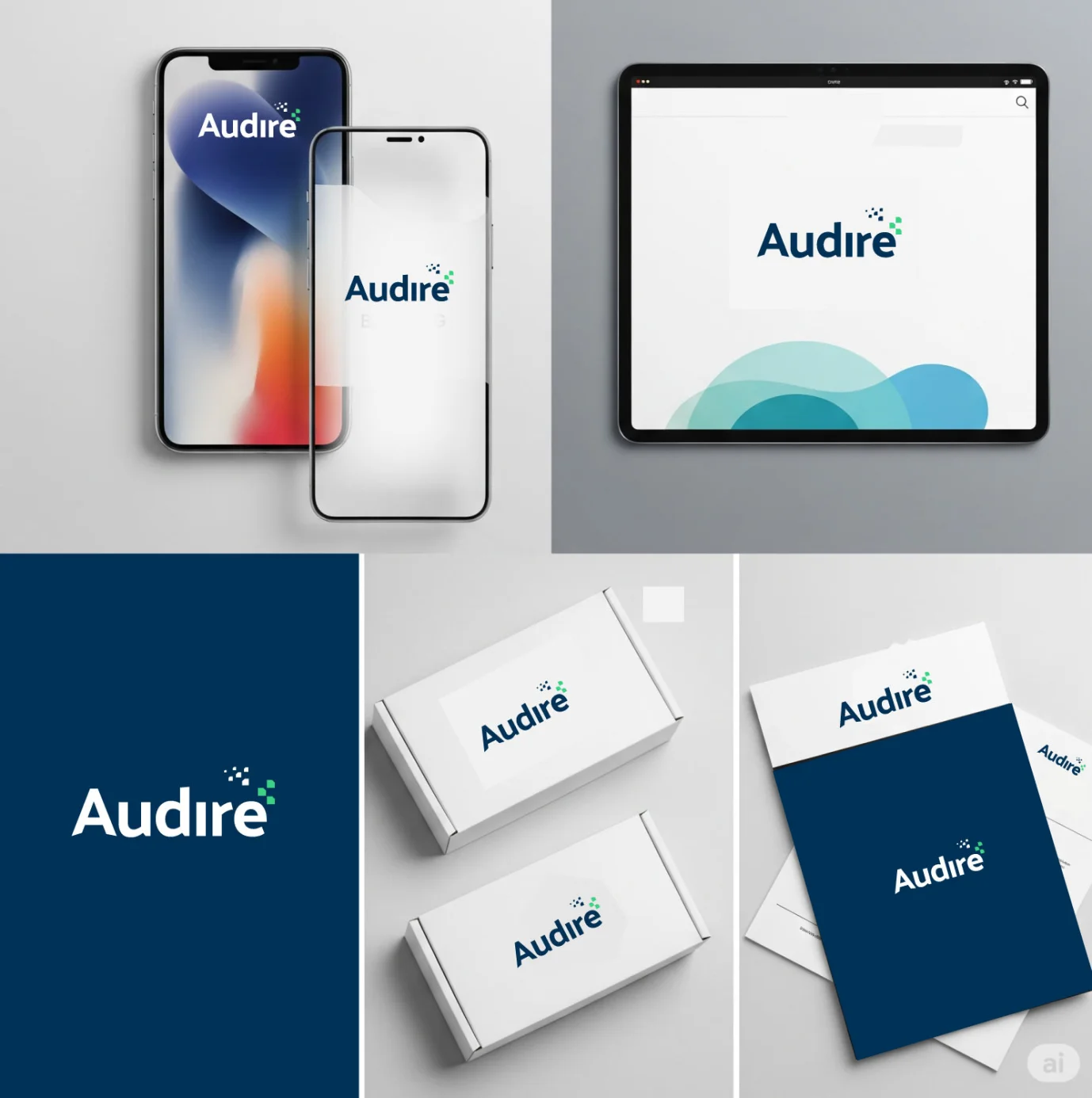 Audire Branding Package Design Graphics